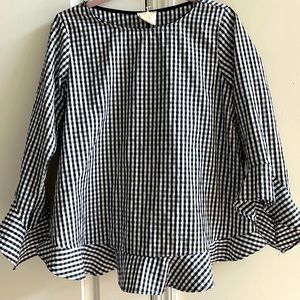 Buffalo Plaid Peplum Top